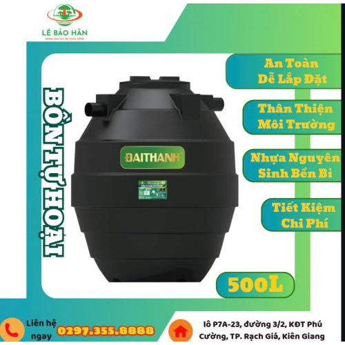 Bồn nhựa Tự Hoại Đại Thành 500L Đứng